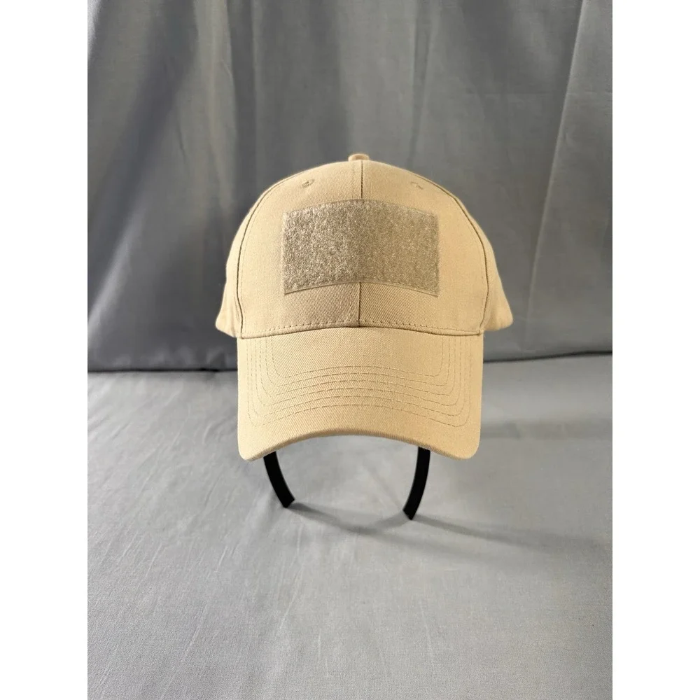 Eagle Crest Front Patch Tactical Khaki Cap OSFM Hunting Outdoors Military